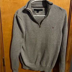 Tommy Hilfiger Men's Long Sleeve Cotton Quarter Zip Pullover Sweater Size: Small